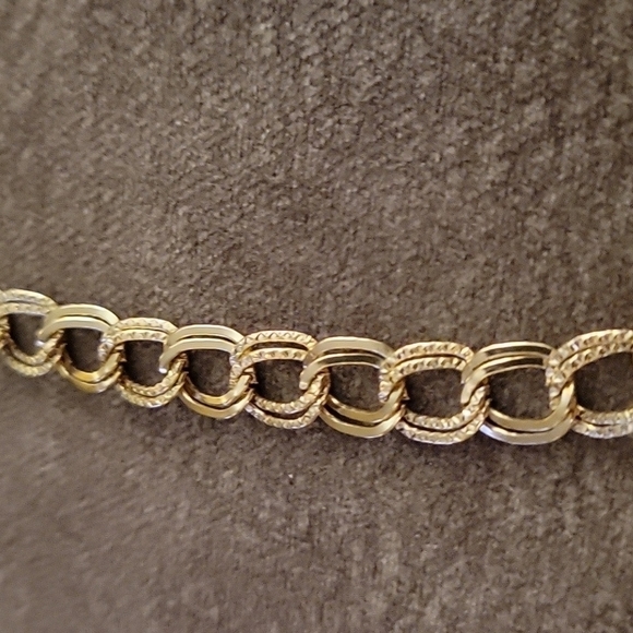 VTG Mint Teardrop Floral Bib Chain Necklace - Picture 6 of 7